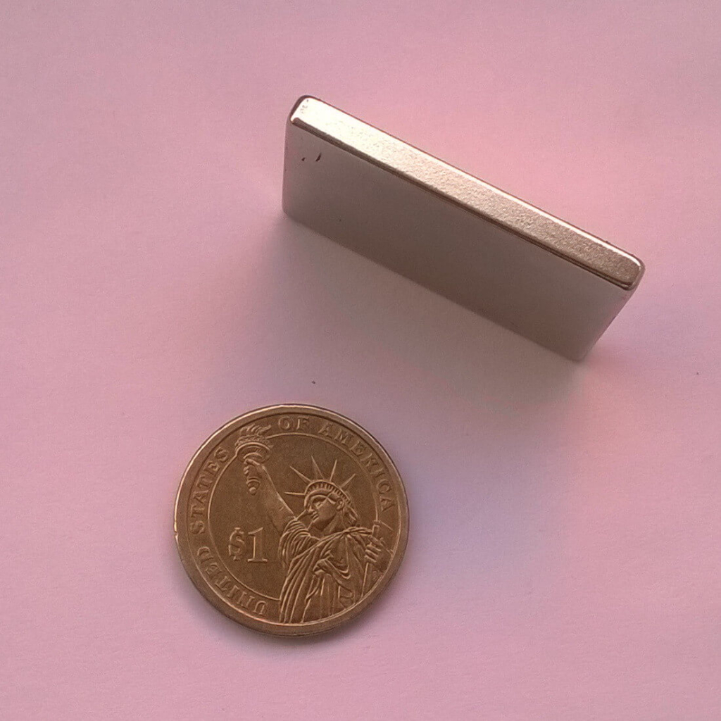 40 x 25 x 4mm Neodymium Block Magnets