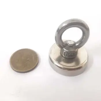 Neodymium hook magnet with Eyebolts PME-FA36